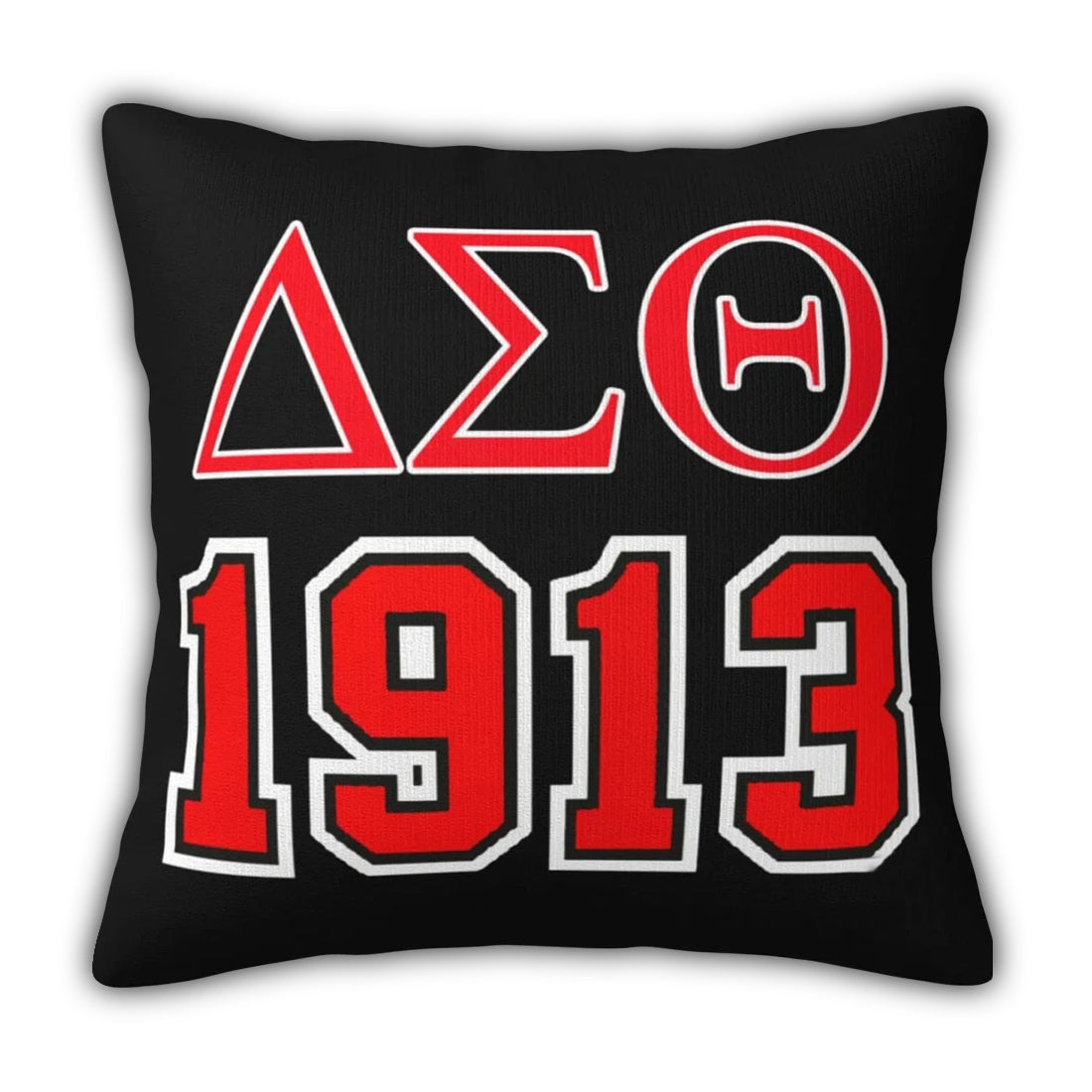 Bold Print Delta Sigma Theta Pillow
