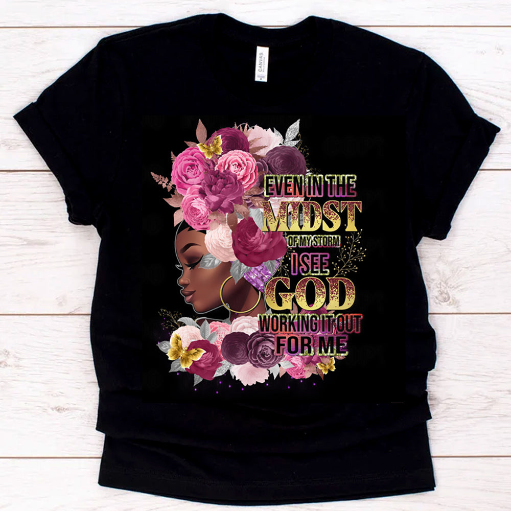 EVEN IN THE MIDST RED FLOWERS