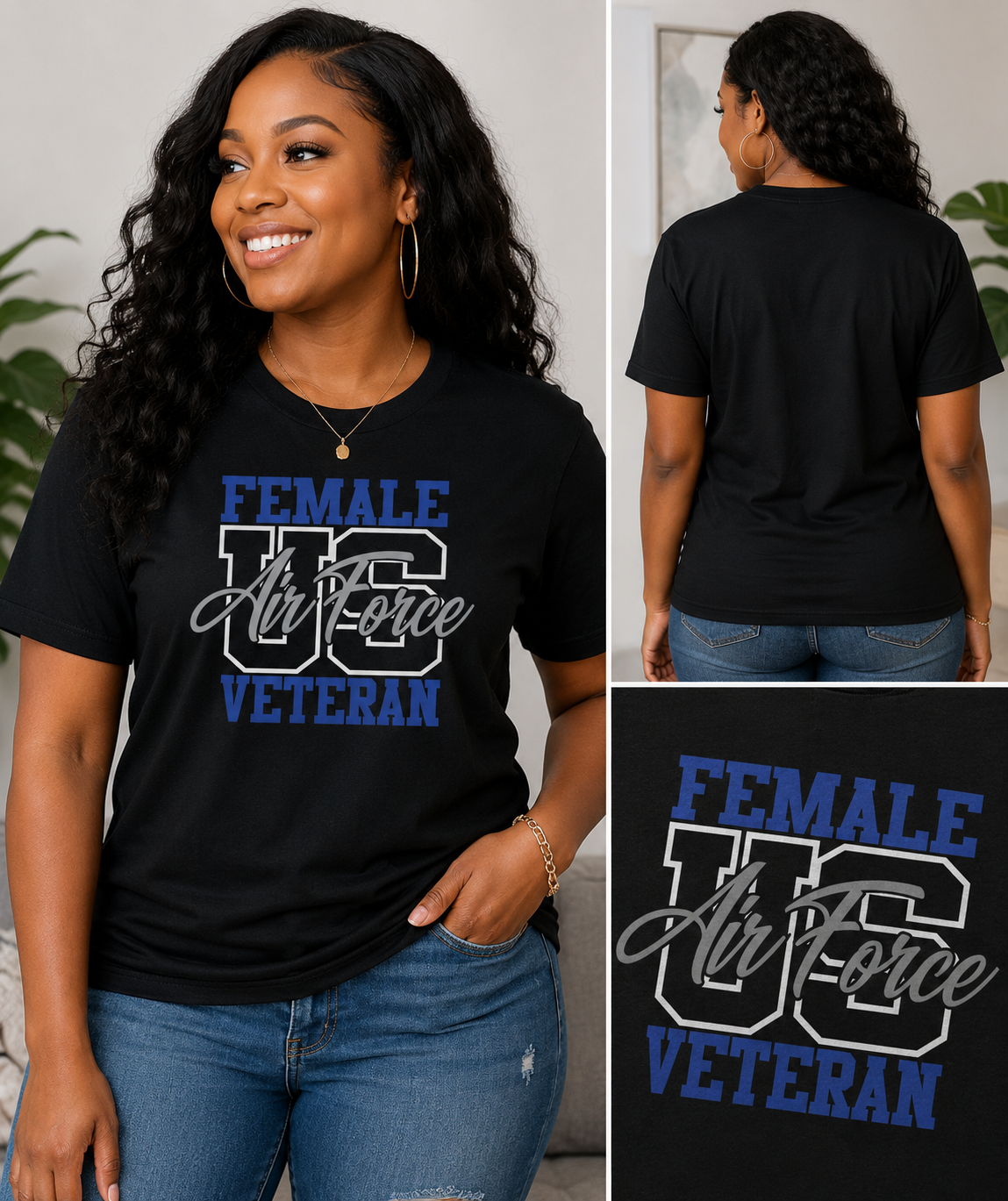Female US Air Force Veteran T-Shirt