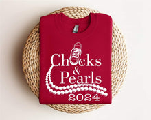 Load image into Gallery viewer, Chucks &amp; Pearls White Letters
