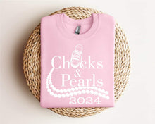 Load image into Gallery viewer, Chucks &amp; Pearls White Letters
