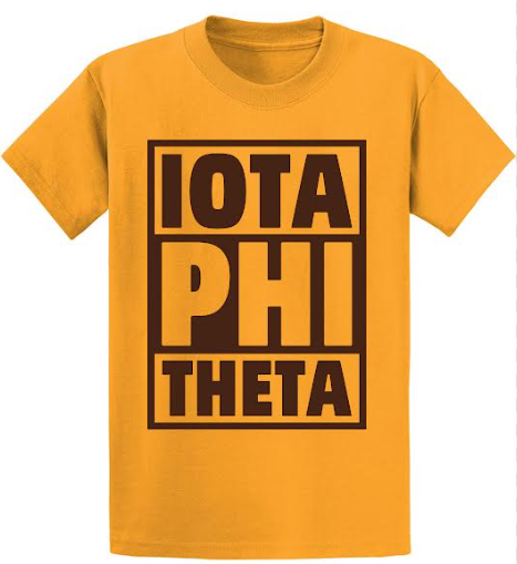 Block Style Iota Phi Theta T-Shirt
