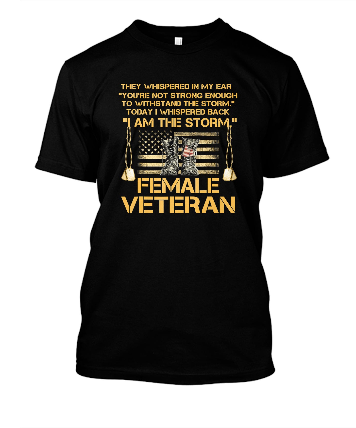 I Am The Storm Female Veteran T-Shirt