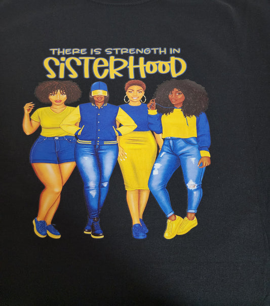 Yellow and Blue Strength In Sisterhood