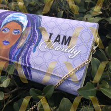 Load image into Gallery viewer, I Am Worthy Clutch Bag
