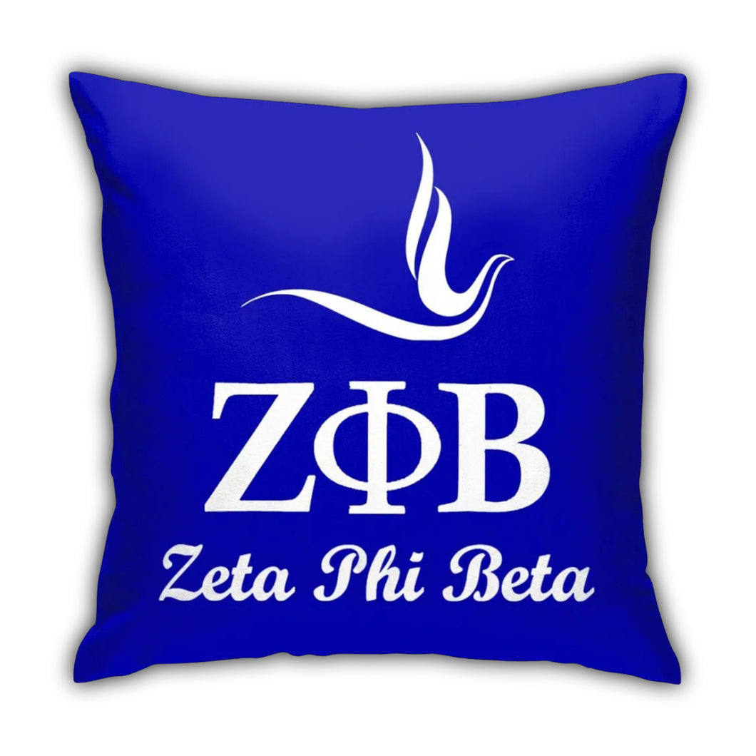 Winged Traits Zeta Phi Beta Pillow